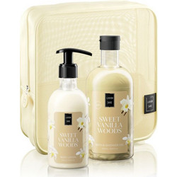 Lavish Care Sweet Vanilla Woods Shower Gel 500ml + Body Lotion 300ml + Neseser