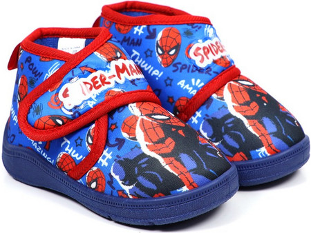 Silverlit Spider-Man Χειμερινές Παιδικές Παντόφλες Μποτάκια για Αγόρι Royal Blue Κόκκινες 1538487