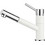 Blanco Kano-S 525040 Μπαταρία Κουζίνας Πάγκου Διπλής Παροχής Ανάμεικτη με Ντουζ Λευκή