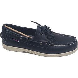 Sebago Docksides Portland Ανδρικά Μοκασίνια Boat Shoes Δερμάτινα Navy Μπλε L70000G0-908