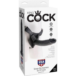 Pipedream King Cock 9" Harness Strap On με Dildo 23cm Μαύρο