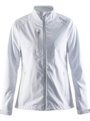 Craft Αθλητικό Ανδρικό Μπουφάν Χειμωνιάτικο Softshell Αντιανεμικό Λευκό 1903556-290