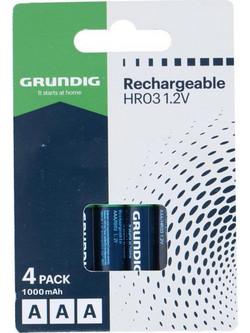 Grundig Rechargeable HR03 AAA 1000mAh 4τμχ