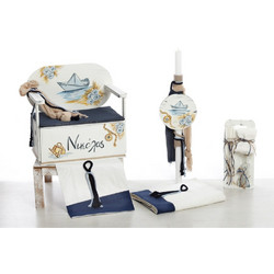 Bellissimo Σετ Βάπτισης με Παγκάκι για Αγόρι Paper Boat Dreamer ΣΚΒ-2605