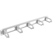 Lanberg AK-1205-S Οδηγός Καλωδίων για Καμπίνες Rack Μεταλλικός / Πλαστικός 1U 19" 80x482.6x44.45mm