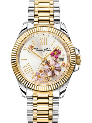 Thomas Sabo Γυναικείο Ρολόι με Ασημί Χρυσό Μεταλλικό Μπρασελέ WA0382-291-201