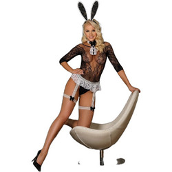 Kinksters Naughty Bunny Sexy Στολή Κουνελάκι Μαύρη Λευκή 5000128058674