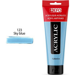 EFO 123 Sky Blue Ακρυλικό Χρώμα Ζωγραφικής 120ml