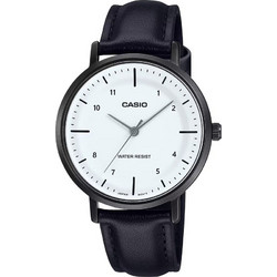 Casio Γυναικείο Ρολόι με Μαύρο Δερμάτινο Λουράκι LTP-VT03BL-7BV