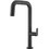 Armando Vicario Eva 214-400746-400 Μπαταρία Κουζίνας Πάγκου Διπλής Παροχής Ανάμεικτη με Ντουζ Μαύρη