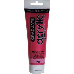 Daler-Rowney Graduate 720 Metallic Red Ακρυλικό Χρώμα Ζωγραφικής 120ml