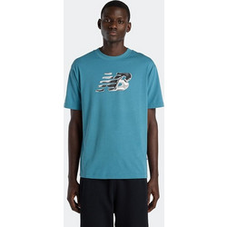 New Balance Ανδρικό Αθλητικό T-Shirt Βεραμάν MT6151O4
