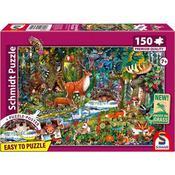 Puzzle Schmidt Kid Animals in the forests of Europe 150 Κομμάτια