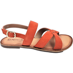 Kickers Δερμάτινα Γυναικεία Σανδάλια Πορτοκαλί 700333-50-17