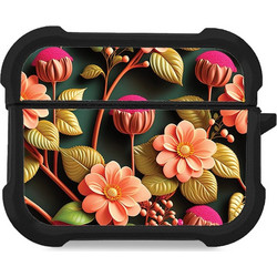 Sonique 3D Flower Series Θήκη Σιλικόνης για Apple AirPods Pro 1 / 2 Σομόν