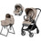 Peg Perego Switch Flex Lounge SLK Modular Καρότσι Μωρού 3 σε 1 Desert