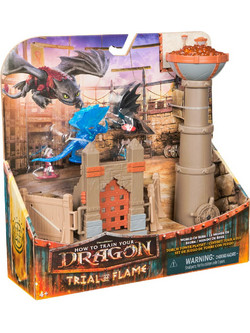 Spin Master How to Train Your Dragon Trial Of Flame Torch Tower Playset Σετ Φιγούρες Δράσης για 4+ Ετών