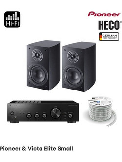 Heco Victa Elite 202 Σετ Ηχείων Hi-Fi Βιβλιοθήκης 65W 2 Δρόμων Black