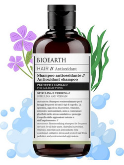 Bioearth Hair 2.0 Organic Antioxidant Σαμπουάν για Επανόρθωση 250ml