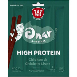 Taf Pets Onar High Protein Soft Sticks with Chicken & Chicken Liver 4x5gr