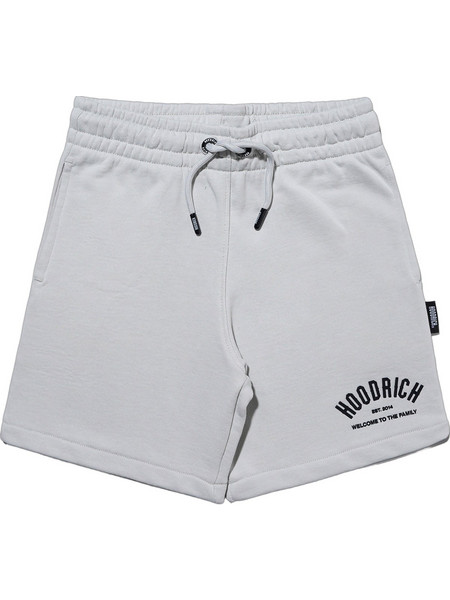 Hoodrich Παιδική Βερμούδα Υφασμάτινη Γκρι Λευκή HJ01260021