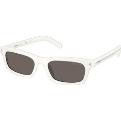 Prada PRD05S 17K731 Γυναικεία Γυαλιά Ηλίου Ορθογώνια Κοκάλινα Λευκά με Μαύρο Φακό