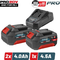 Bormann BBP9944 Σετ 2 Μπαταριών Εργαλείων Λιθίου 20V 4Ah BBP2004 με Φορτιστή 20V BBP2003
