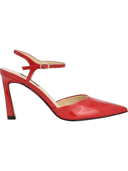 Nine West DRES3 Γόβες Λουστρίνι με Τακούνι Στιλέτο με Λουράκι Κόκκινες DRES3-61-610