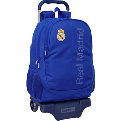 Safta Real Madrid C.F. Σχολική Τσάντα Τρόλεϊ Δημοτικού Μπλε S4314291