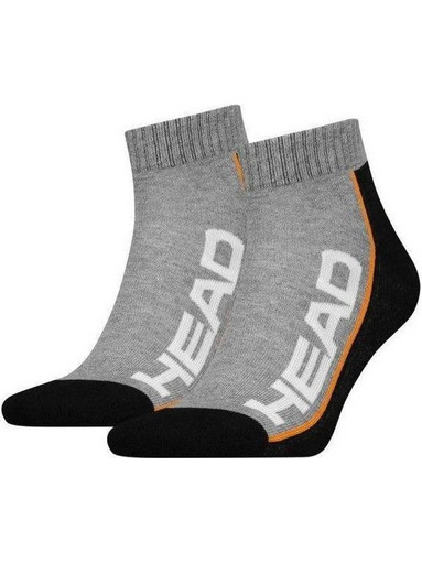 Head Ανδρικές Κάλτσες Κοντές με Σχέδια Γκρι 2Pack 781009001-235