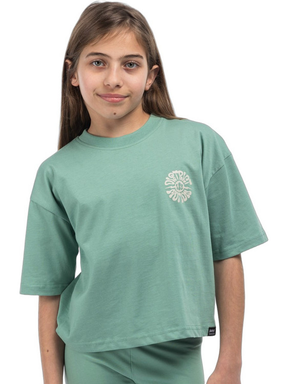 District75 Παιδικό T-Shirt Κοντομάνικο Πράσινο Mint 126KGCR-736-066