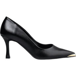 Envie Shoes Γόβες Δερμάτινες με Λεπτό Ψηλό Τακούνι Μαύρες E02-22094-34