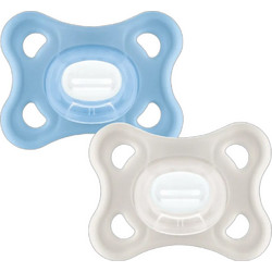 Mam Comfort Ορθοδοντικές Πιπίλες Σιλικόνης 3-12m Γαλάζια Γκρι 2τμχ 127SB