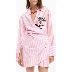 Desigual Mini Καθημερινό Φόρεμα Κρουαζέ Ροζ 26SWVW01-3025