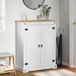 vidaXL Παπουτσοθήκη Μοριοσανίδας Λευκή M86xΠ38.5xΥ108cm 42024951