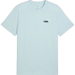 Puma Essentials 2 Colour Small No. 1 Logo Tee Ανδρικό Αθλητικό T-Shirt Γαλάζιο 684717-48