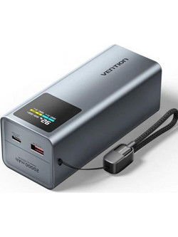 Vention FKCH0 Power Bank 20000mAh 100W με Θύρα USB-A & Θύρα USB-C Power Delivery Grey