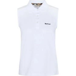 Barbour Γυναικεία Μπλούζα Polo Αμάνικη Λευκή LML0888-WH11