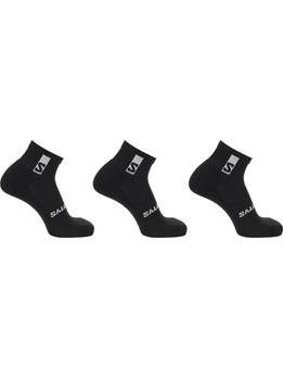 Salomon Everyday Ανδρικές Κάλτσες Κοντές με Σχέδια Μαύρες 3Pack LC17135