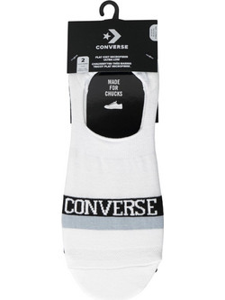 Converse Ανδρικές Κάλτσες Σοσόνια Λευκές 2Pack E1239A