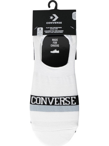 Converse Ανδρικές Κάλτσες Σοσόνια Λευκές 2Pack E1239A