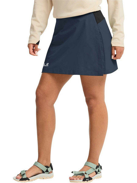 Jack Wolfskin Μίνι Φούστα Υφασμάτινη Navy Μπλε A65851-C0412