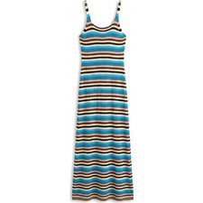 Topshop Maxi Καλοκαιρινό Βραδινό Φόρεμα Πλεκτό Πολύχρωμο 31001105