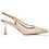 Seven Γόβες Slingback Δερμάτινες με Λεπτό Ψηλό Τακούνι & Στρας Χρυσές W47005524-6M8