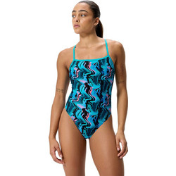 Speedo Αθλητικό Ολόσωμο Μαγιό Τιρκουάζ Πετρόλ 8-004774004