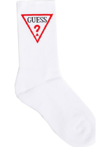 Guess Ανδρικές Κάλτσες Ψηλές με Σχέδια Λευκές M4BZ49Z3KA1-G011
