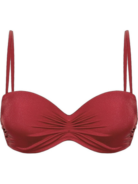 Rock Club Bikini Top Strapless Μπορντό BP-2456-409