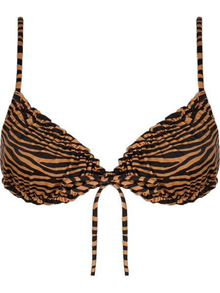 Rock Club Bikini Top Τριγωνάκι Animal Print Καφέ BP-2479-622