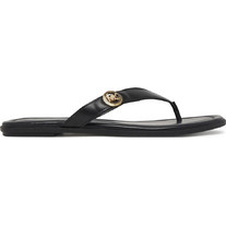 Michael Kors Δερμάτινα Γυναικεία Σανδάλια Μαύρα 40S6ERFS1L-001
