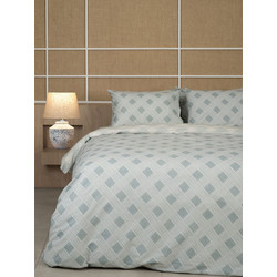 Sunshine Home Σετ Σεντόνια Διπλά Βαμβακερά 200x270 Feelings 2072 Aqua